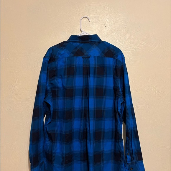 Lands' End Blue and Black Casual Button Down Shirt - Picture 8 of 8